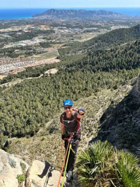 Benidorm: Via ferrata Ponoig, cerca de la Nucia - The descent choice: abseiling 25 and 35 metres by rope