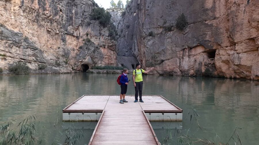 Chulilla: Hanging Bridges & Canyon Private Hiking Day Tour - Charco Azul: dam views and a cool-water dip option