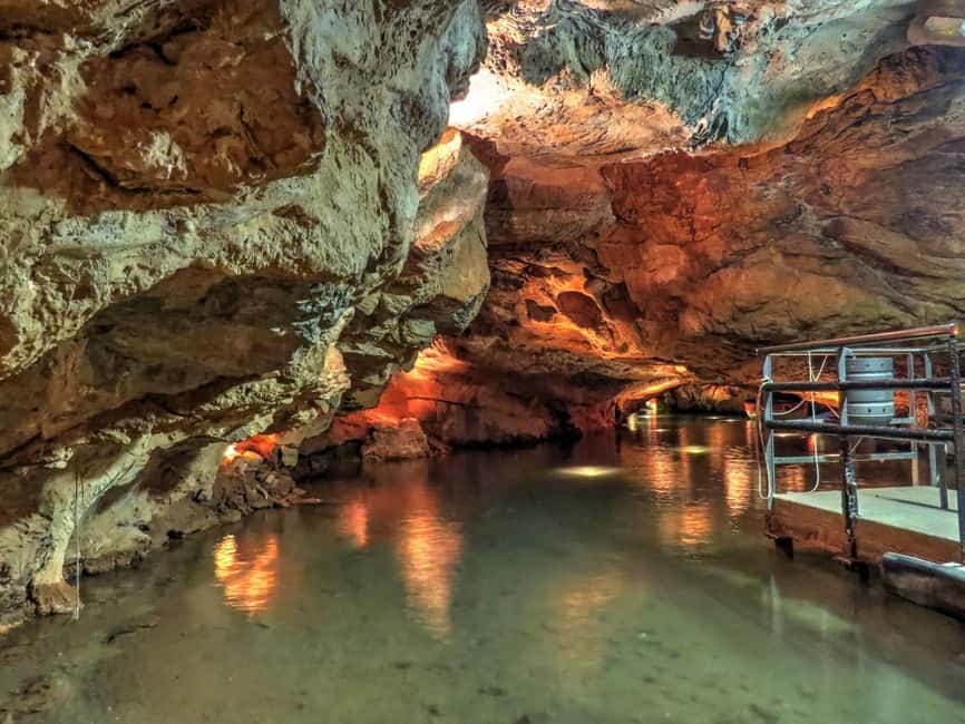 From Valencia: Boat ride through the impressive Caves of Sant Josep. - From the cave entrance to the guided walk and gondola ride