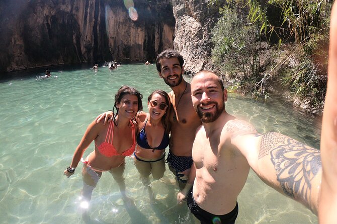 From Valencia: Montanejos Thermal Spring & Girlfriend Waterfall - Salto de la Novia (Girlfriend Waterfall): the big view, then swim time in summer