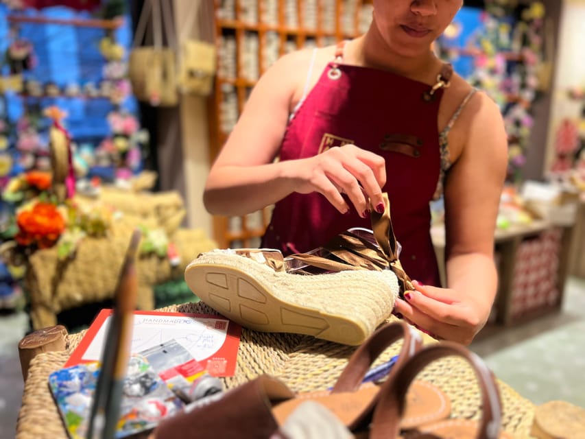Make Authentic Espadrilles in Valencia - Where You Meet in Plaça de la Reina