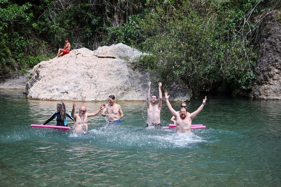 Montanejos Thermal Springs and Waterfall, food included - Guides like Miguel and Borja make the day feel easy