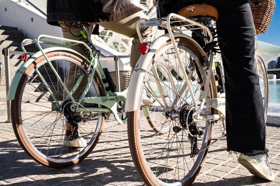 Valencia: Audioguide eng,esp,ita + Bike All Day - Navigation and audio: headphones, internet, and battery management