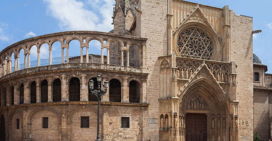 Valencia: Guided City Walking Tour with Tapas Tastings - Bullring and Valencia Cathedral, where civic pride shows in stone