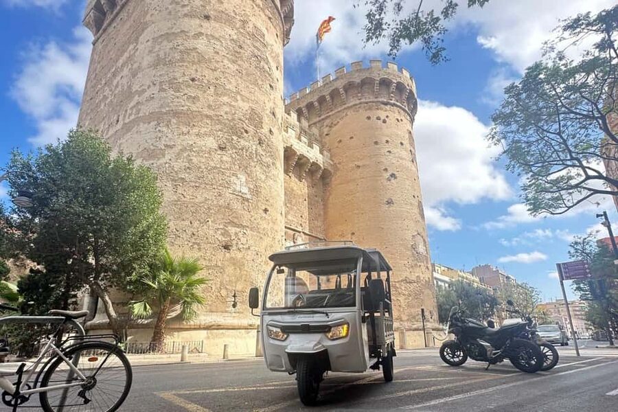 Valencia: Historical Tour by Tuk Tuk 1H - La Marina de València and Central Market Area: Where the City Feels Current