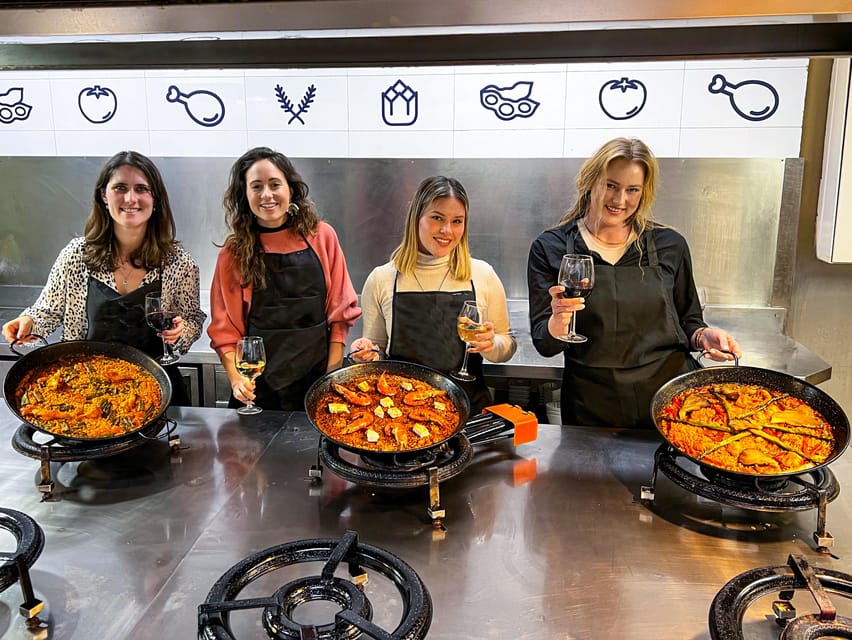 Valencia: Paella Cooking Class with Central Market Tour - Shopping like a local, with a chef who explains what you’re buying