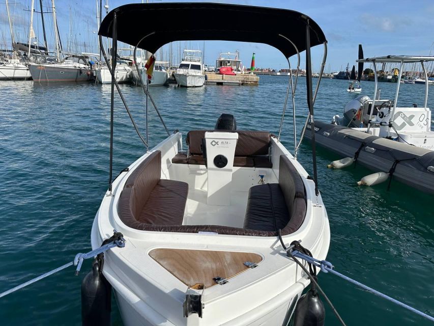 Valencia: Rent Boat Without License - Where You Meet: Marina Norte, Bar Aloha, Pier Z