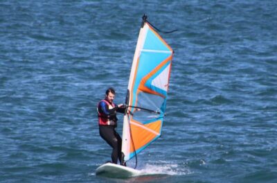 Windsurf class on Valencia beach